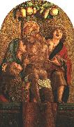 CRIVELLI, Carlo Lamentation over the Dead Christ fdg Spain oil painting artist